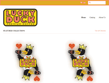 Tablet Screenshot of luckyduckcoffee.com